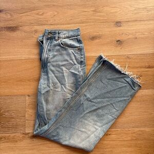 Zara Light Blue Straight Jeans